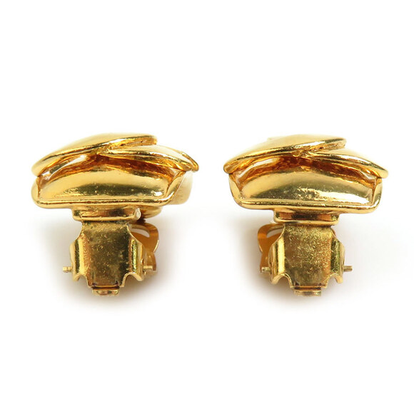 CHANEL Gold Logo Earrings - Picture 3 of 5